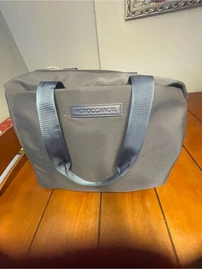 Moroccanoil Men's Navy Toiletry Bag with Webbing Handles